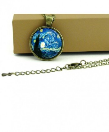 Starry Night Van Gogh painting in Women's Pendants