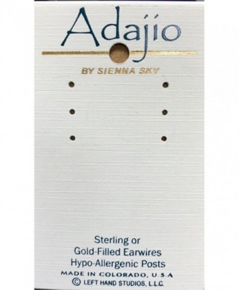 Adajio Sienna Metallic Earrings 7781 in Women's Drop & Dangle Earrings