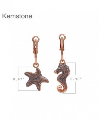 Kemstone Asymmetric Starfish Earrings Jewelry in Women's Drop & Dangle Earrings