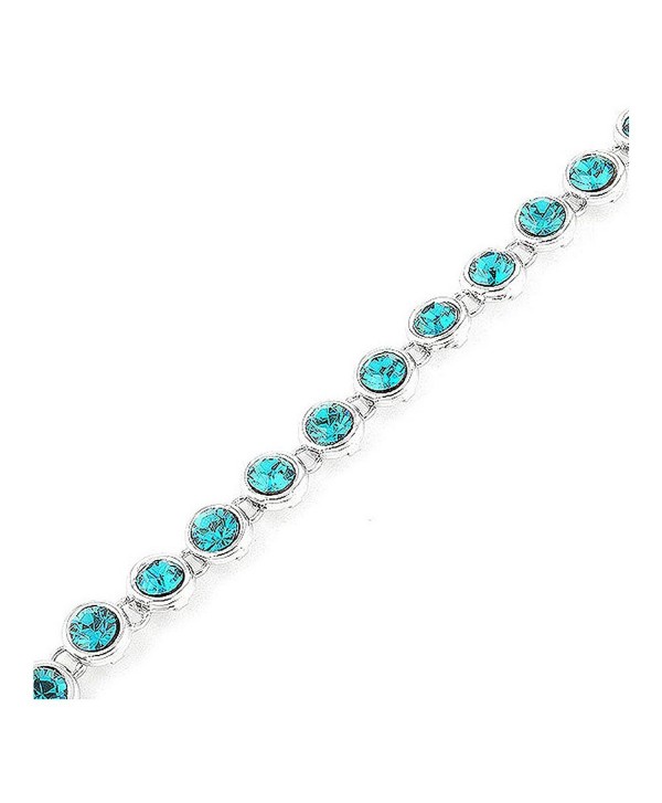 Glamorousky Cutie Dots Bracelet with Blue Austrian Element Crystals (1077) - CT118SOBAI7
