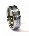 8 mm Titanium & Blue Celtic Dragon Inlay Unisex Wedding Band Ring by Cohro CJTI302 - CA11TOJH977