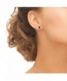 Sterling Simulated Oval Cut Solitaire Earrings in Women's Stud Earrings