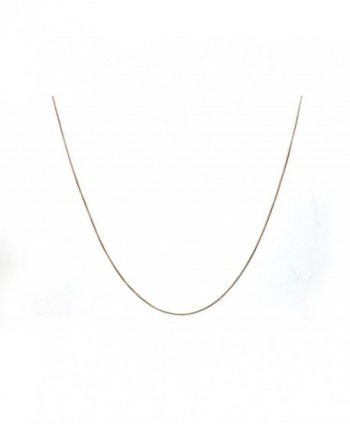 Chelsea Jewelry Basic Collections 1.5mm Wide Round Box Chain Necklace. (16 inches rose gold plated base) - CP12NH6Q6FW