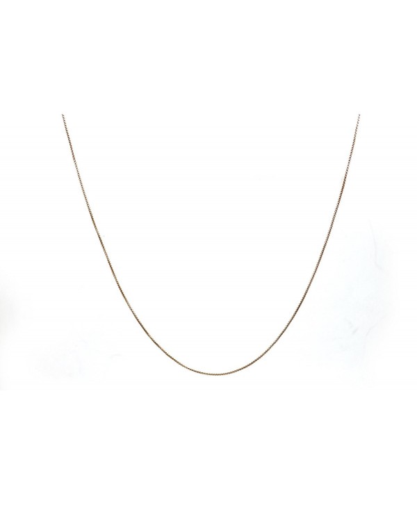 Chelsea Jewelry Basic Collections 1.5mm Wide Round Box Chain Necklace. (16 inches rose gold plated base) - CP12NH6Q6FW