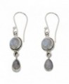NOVICA Moonstone .925 Sterling Silver Dangle Earrings 'Shimmer' - C411G3WDQ0R