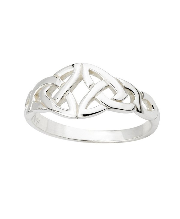 Trinity Knot Ring Sterling Silver Irish Made Size 7 - CJ118FVYL1H