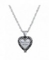 CA Gift "Remembered In Love" Memorial Urn Locket Necklace with Vial for Ashes on 23" Rope Chain - CP12J1H5ND3
