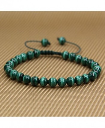 Natural Malachite Gemstone Adjustable Bracelet