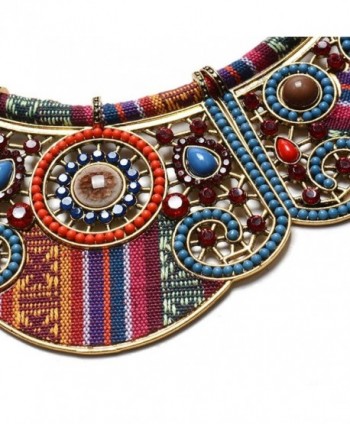 Jewelrydress Bohemian Personality Embroidery Statement in Women's Chain Necklaces