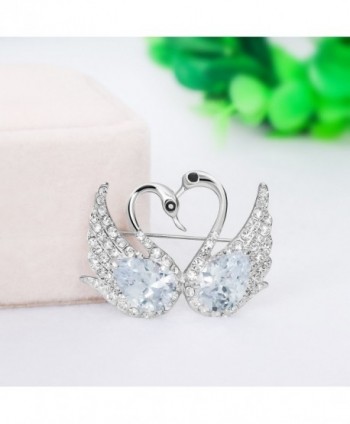 Elegant Luxury Jewelry Silver tone Brooches
