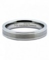 MJ Tungsten Carbide Brushed Wedding in Women's Wedding & Engagement Rings