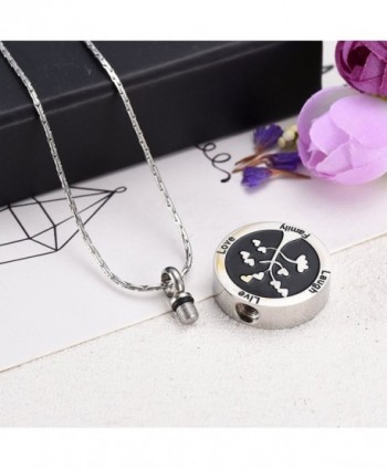 Stainless Keepsake Necklace Cremation Memorial in Women's Pendants