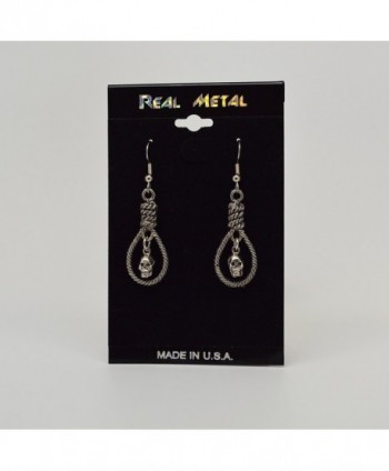 Gothic Hanging Silver Finish Earrings in Women's Drop & Dangle Earrings