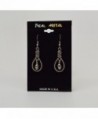 Gothic Hanging Silver Finish Earrings in Women's Drop & Dangle Earrings