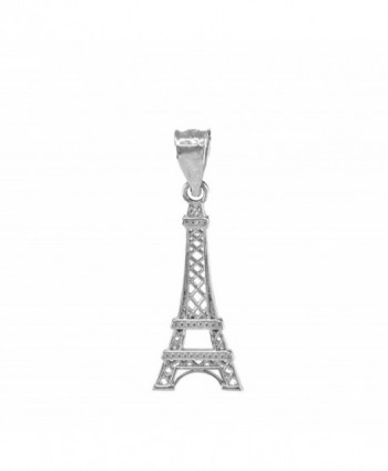 Fine 925 Sterling Silver Eiffel Tower Charm Pendant - CS128Z2JHZF