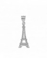 Fine 925 Sterling Silver Eiffel Tower Charm Pendant - CS128Z2JHZF