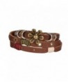 Leather Bracelet Flower Regetta Jewelry in Women's Wrap Bracelets