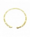 Electro Gold Plated 10" Diversified Chain Anklet Foot Chain Bracelet in Gold Color (Made in Korea) - CB12H0G129L