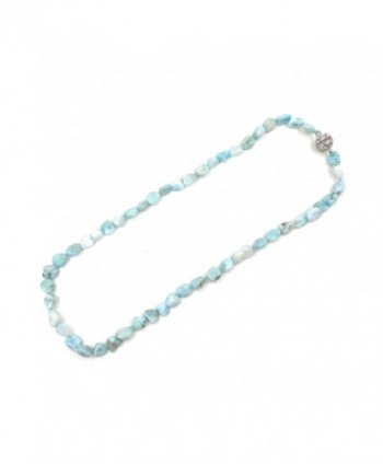 Natural Larimar Crystal Magnet Necklace