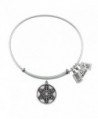 Snowflake Charm Bangle Silvertone Finish - CK11R1DWSPV