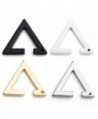 Stainless Triangle Earrings Cartilage 1 4Pairs - Mixed Color 4Pairs - CE11AL0K7YT