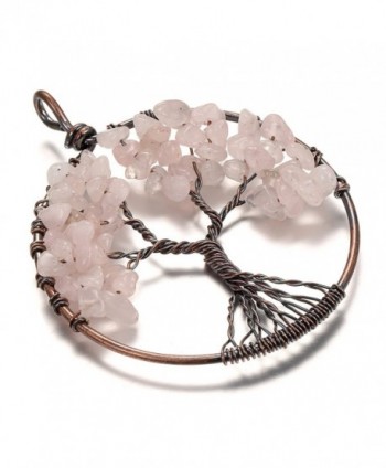 Gemstone Necklace Pendant BRCbeads Crystal