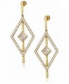 Nicole Miller Pyramid Pave Kite Drop Earrings - Gold - CL17YLXS5CS