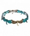 PammyJ Dragonfly Charm with Patina Finish Stretch Bracelet - CR11YMAZGN1