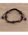 NOVICA Handmade Amethyst Shambhala Bracelet