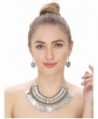 Aradhya Women's Oxidized Silver Necklace With Earrings - C112OCH5A3C