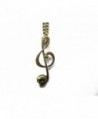 Treble Music Necklace Ancient Bronze in Women's Lockets