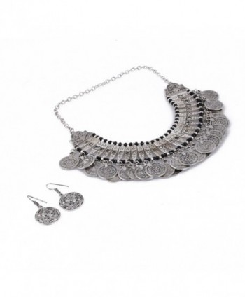 Aradhya Womens Oxidized Necklace Earrings in Women's Jewelry Sets