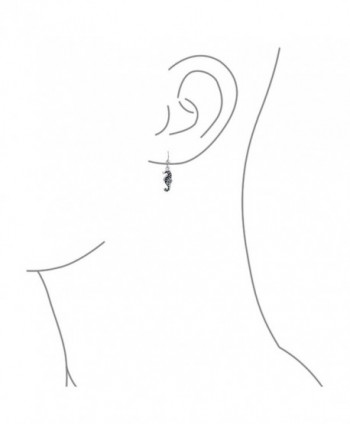Bling Jewelry Nautical Seahorse Sterling in Women's Drop & Dangle Earrings