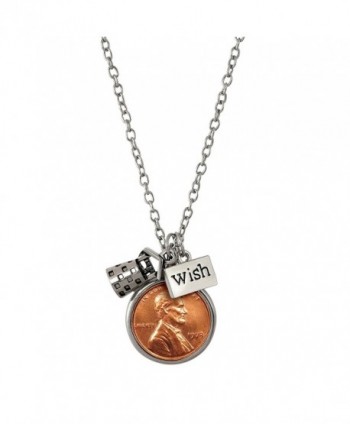 American Coin Treasures Wishing Well Penny Charm Necklace - C511RZPCXSH