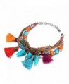 eManco Handmade Bohemian Multicolor Tassel Charm Pendant Long Necklace or Bracelet or Earrings - CQ12BN1Z53X