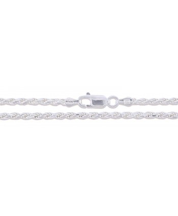 Sterling Silver Diamond Cut Chain Necklace