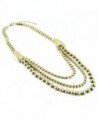 Huan Xun Women's Punk Multi Strand Chain Choker Necklace Statement Jewelry - CP11C2DMGN9