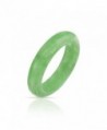 Bling Jewelry Dyed Green Jade Band Modern Ring - C411KPNHGR9