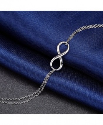 925 Sterling Silver Infinity Bracelet in Women's Strand Bracelets