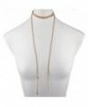 Lux Accessories Goldtone Feather Necklace