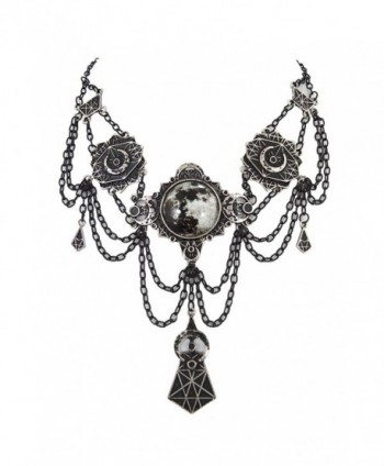 Restyle Gothic Victorian Moon Geometry Choker Crescent Moon Jewelry Necklace - C212O2TUUVI