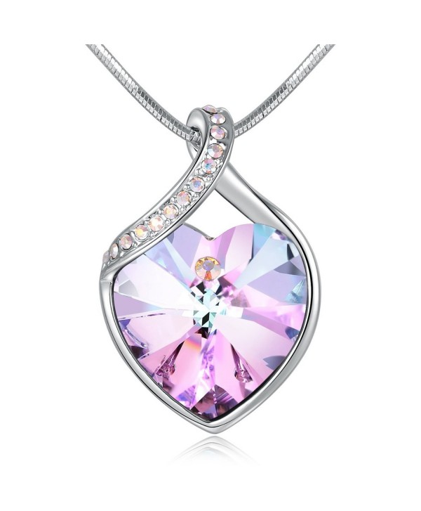 Angelady Guardian Necklace Swarovski Anniversary - Purple Pink-1 - CF184QA7Y2N