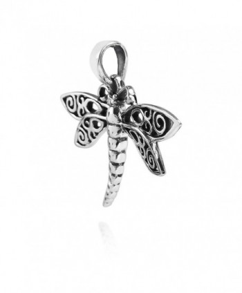 Filigree Dragonfly Sterling Silver Pendant