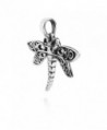 Filigree Dragonfly Sterling Silver Pendant