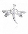 Filigree Dragonfly Sterling Silver Pendant in Women's Pendants