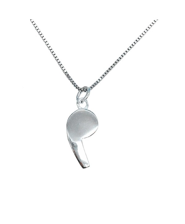 Helen de Lete Lovely Whistle Sterling Silver Necklace - CU12GYBSSSL