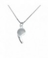 Helen de Lete Lovely Whistle Sterling Silver Necklace - CU12GYBSSSL