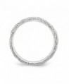 2 25mm Rhodium Sterling Stackable Textured