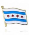 PinMart's City of Chicago Flag Enamel Lapel Pin - CT110T89NIF