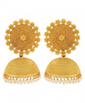 Adwitiya Collection 24K Gold Plated Designer Jhumki Earring for Women - CN12D3KD6O7